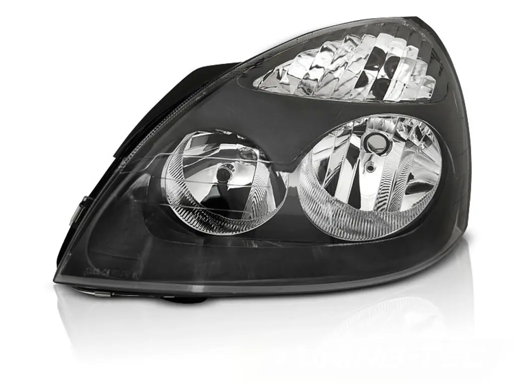 Frontlykter RENAULT CLIO II 2001-2005 BLACK LEFT SIDE TYC