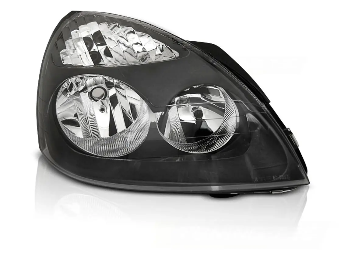 Frontlykter RENAULT CLIO II 2001-2005 BLACK RIGHT SIDE TYC