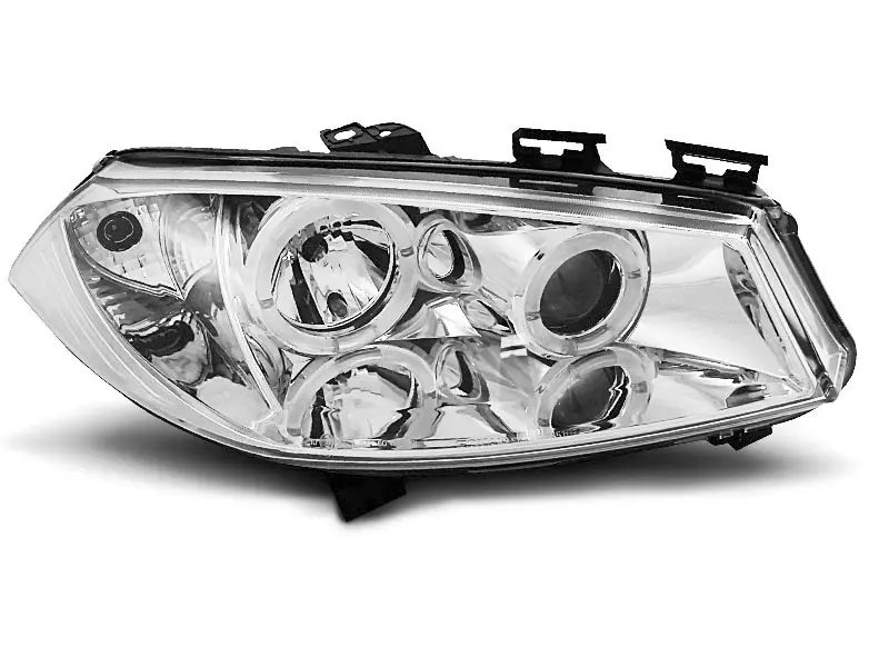 Frontlykter RENAULT MEGANE II 2002-2005 ANGEL EYES CHROME – bilde 3