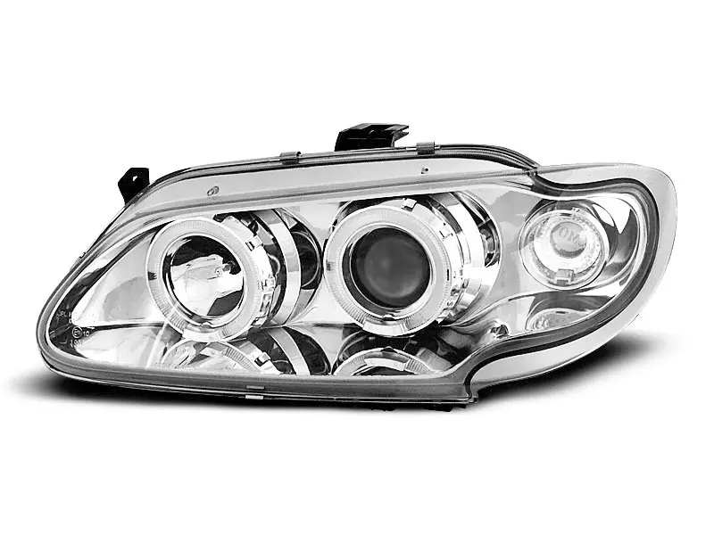 Frontlykter RENAULT MEGANE / RENAULT SCENIC 1996-1999 ANGEL EYES CHROME – bilde 2