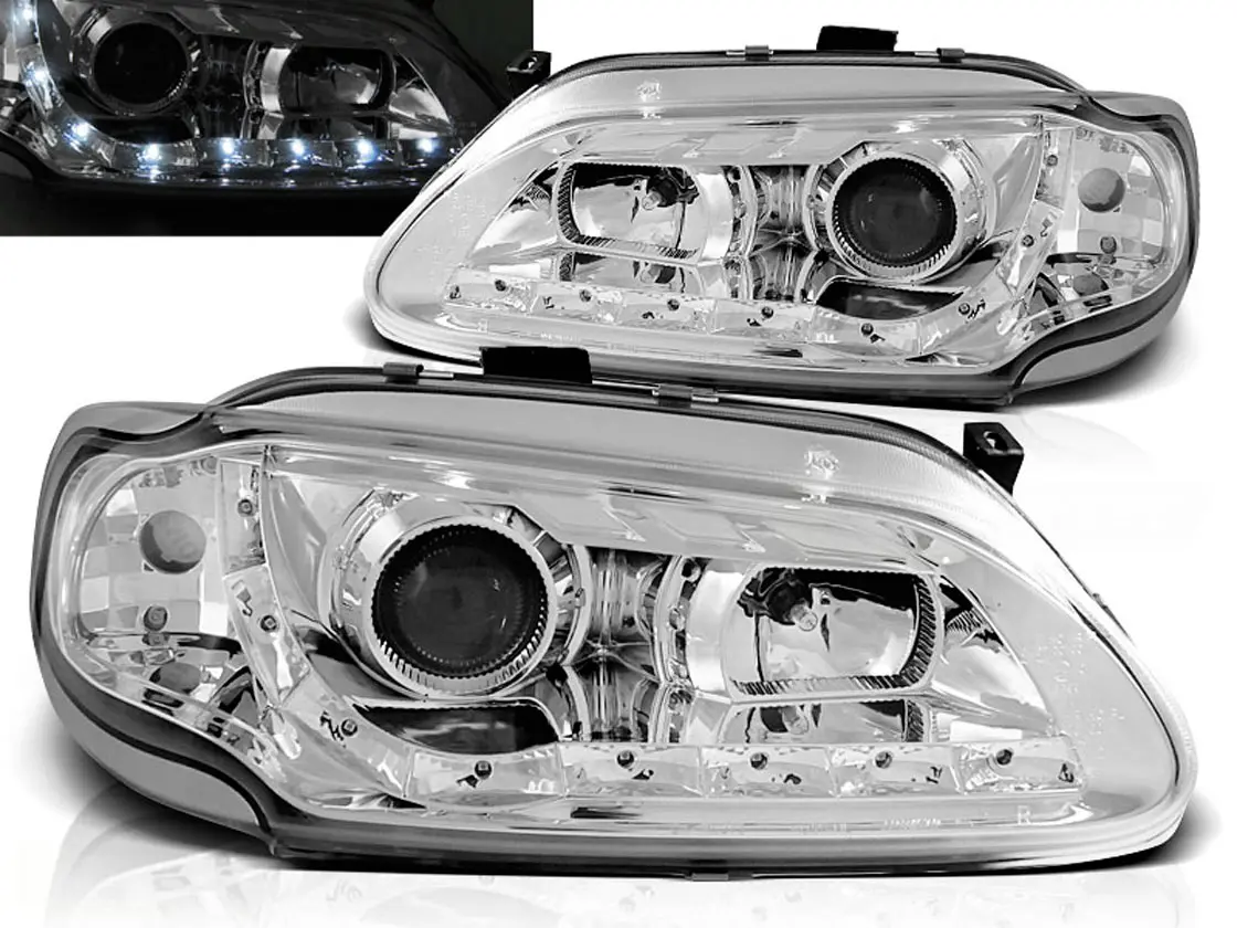 Frontlykter RENAULT MEGANE / RENAULT SCENIC 1996-1999 DAYLIGHT CHROME