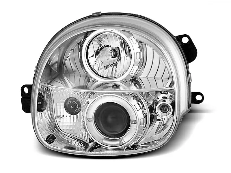 Frontlykter RENAULT TWINGO 1993-1998 ANGEL EYES CHROME – bilde 2