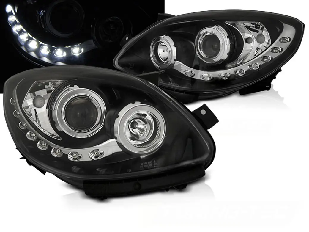 Frontlykter RENAULT TWINGO 2007-2011 DAYLIGHT BLACK