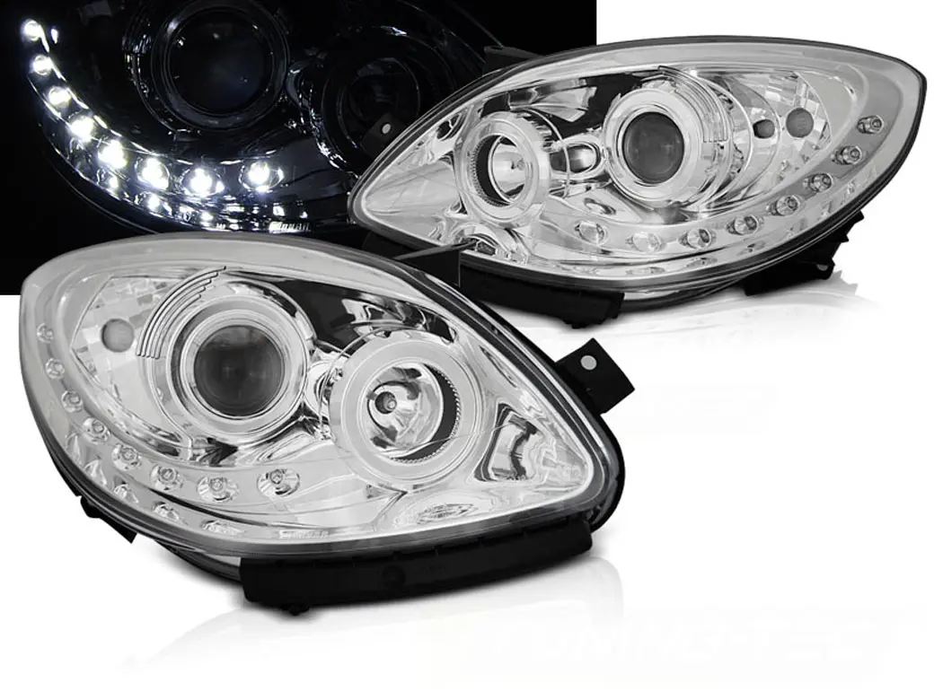 Frontlykter RENAULT TWINGO 2007-2011 DAYLIGHT CHROME