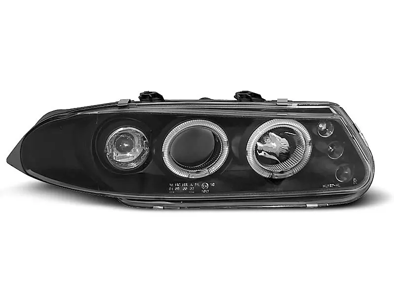 Frontlykter ROVER 200 1995-2000 ANGEL EYES BLACK – bilde 2