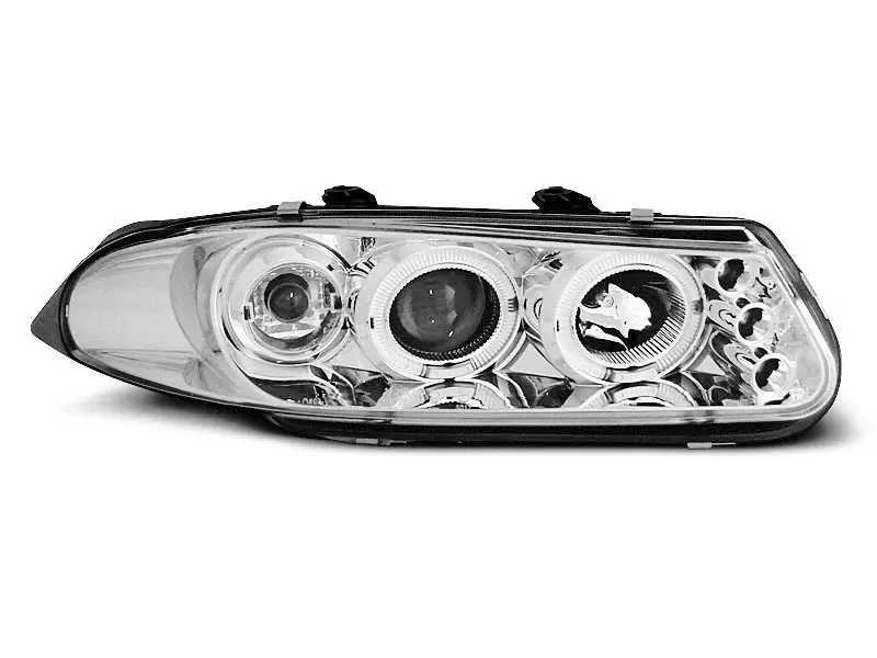 Frontlykter ROVER 200 1995-2000 ANGEL EYES CHROME – bilde 2