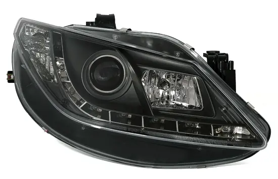 Frontlykter SEAT IBIZA (6J) 2008-2012 DAYLIGHT BLACK – bilde 2
