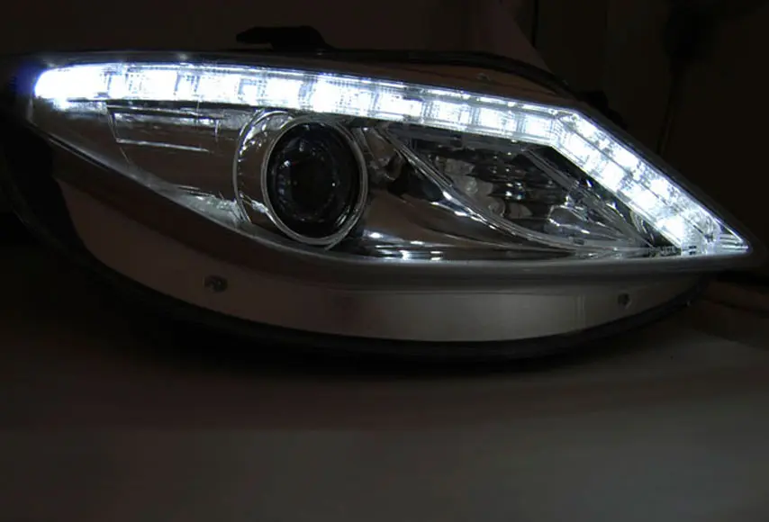 Frontlykter SEAT IBIZA (6J) 2008-2012 DAYLIGHT CHROME LED INDICATOR – bilde 2