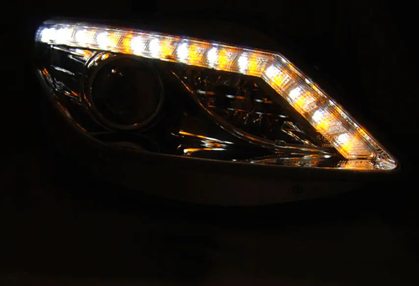 Frontlykter SEAT IBIZA (6J) 2008-2012 DAYLIGHT CHROME LED INDICATOR – bilde 3