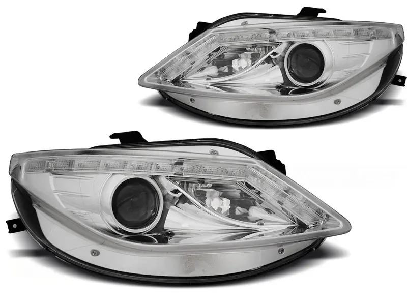 Frontlykter SEAT IBIZA (6J) 2008-2012 DAYLIGHT CHROME LED INDICATOR – bilde 5