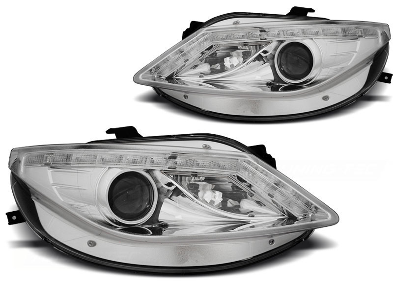 Frontlykter SEAT IBIZA (6J) 2008-2012 DAYLIGHT CHROME – bilde 4