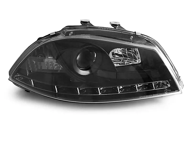 Frontlykter SEAT IBIZA (6L) 2002-2008 DAYLIGHT BLACK – bilde 2