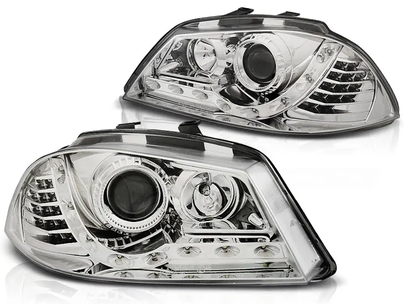 Frontlykter SEAT IBIZA (6L) 2002-2008 DAYLIGHT CHROME – bilde 2