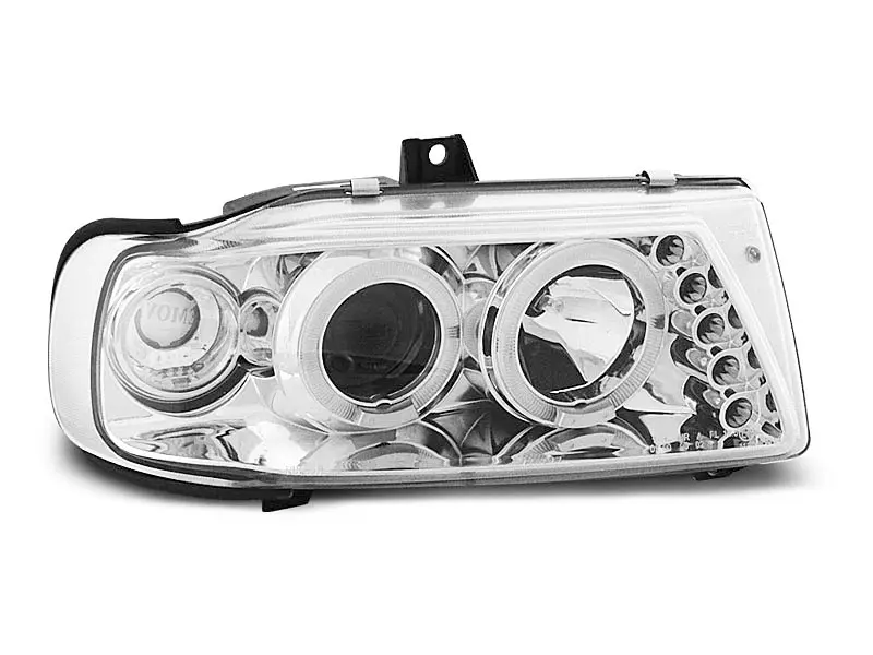 Frontlykter SEAT IBIZA/CORDOBA/ VOLKSWAGEN POLO (VARIANT, SEDAN) 1993-1999 ANGEL EYES CHROME – bilde 2
