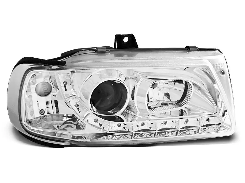 Frontlykter SEAT IBIZA/CORDOBA / VW POLO (VARIANT, SEDAN) 1993-1999 DAYLIGHT CHROME – bilde 2