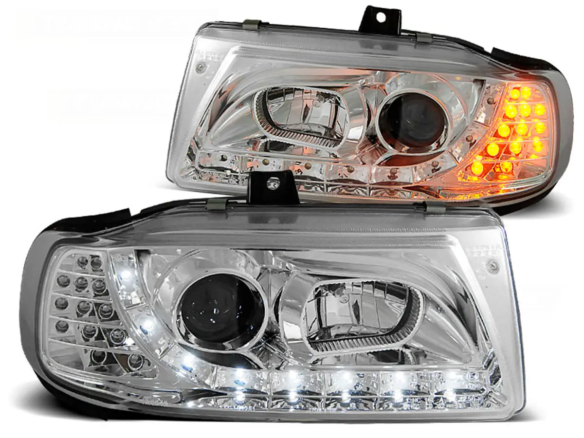 Frontlykter SEAT IBIZA/CORDOBA/ VW POLO (VARIANT, SEDAN) 1993-1999 DAYLIGHT CHROME
