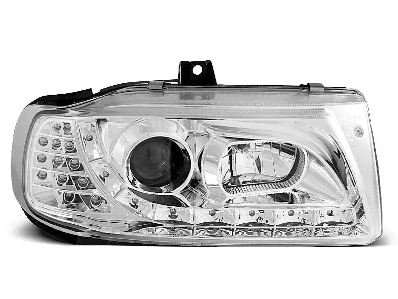 Frontlykter SEAT IBIZA/CORDOBA/ VW POLO (VARIANT, SEDAN) 1993-1999 DAYLIGHT CHROME – bilde 2