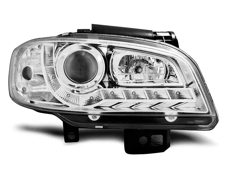 Frontlykter SEAT IBIZA / SEAT CORDOBA 1999-2002 DAYLIGHT CHROME – bilde 2