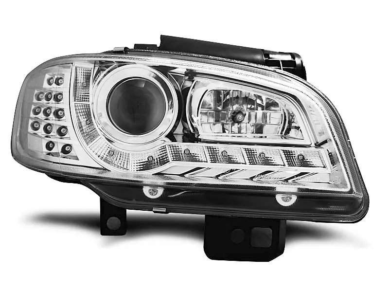 Frontlykter SEAT IBIZA / SEAT CORDOBA 1999-2002 DAYLIGHT CHROME – bilde 2