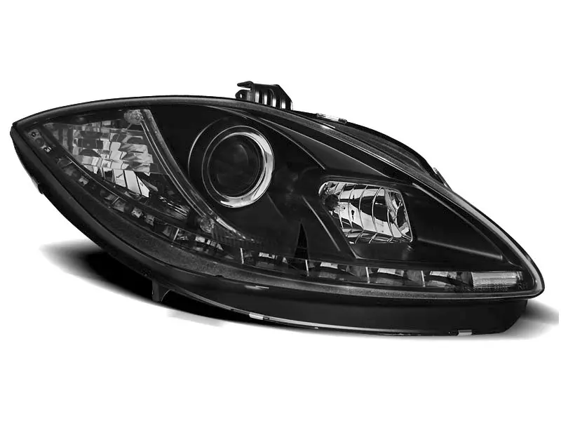 Frontlykter SEAT LEON / SEAT ALTEA 2009-2012 TRU DRL BLACK – bilde 6