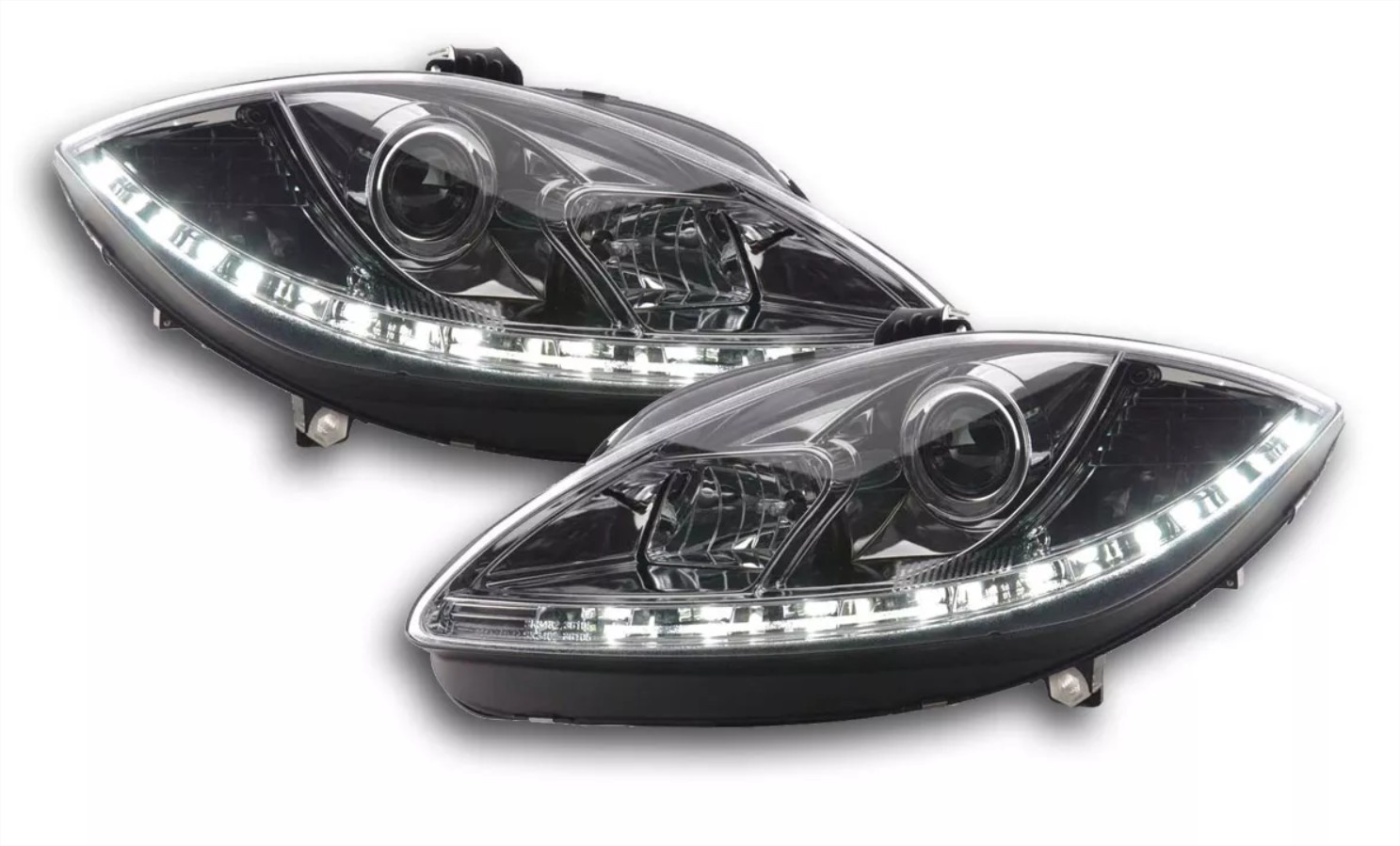 Frontlykter SEAT LEON / SEAT ALTEA 2009-2012 TRU DRL CHROME