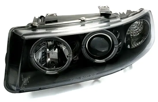 Frontlykter SEAT LEON / SEAT TOLEDO 1999-2004 ANGEL EYES BLACK – bilde 2