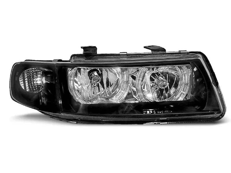 Frontlykter SEAT LEON / SEAT TOLEDO 1999-2004 ANGEL EYES BLACK – bilde 3