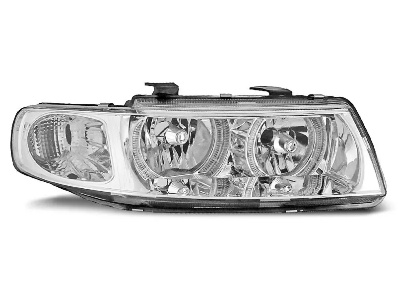Frontlykter SEAT LEON / SEAT TOLEDO 1999-2004 ANGEL EYES CHROME – bilde 5