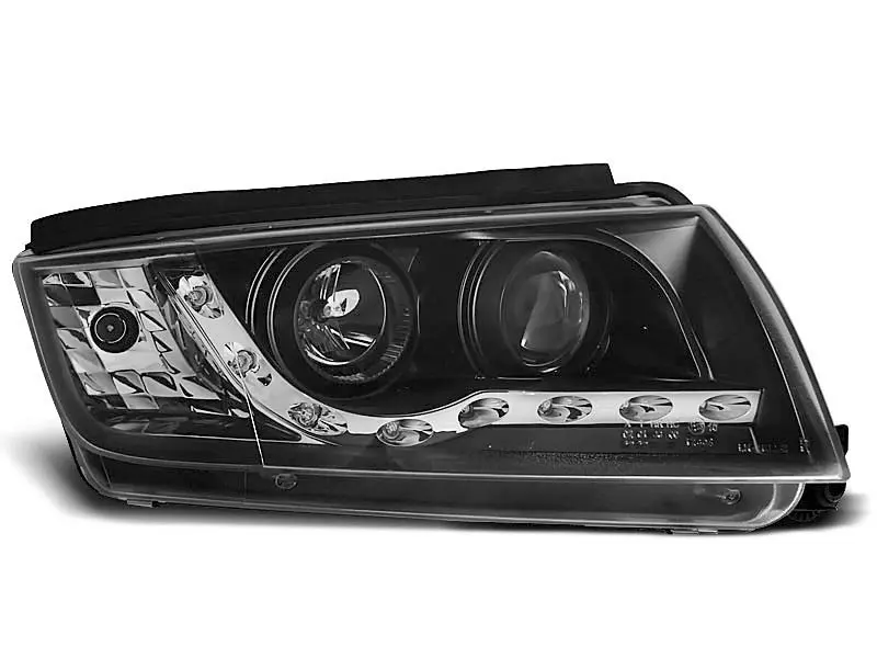 Frontlykter SKODA FABIA 1999-2008 DAYLIGHT BLACK – bilde 4