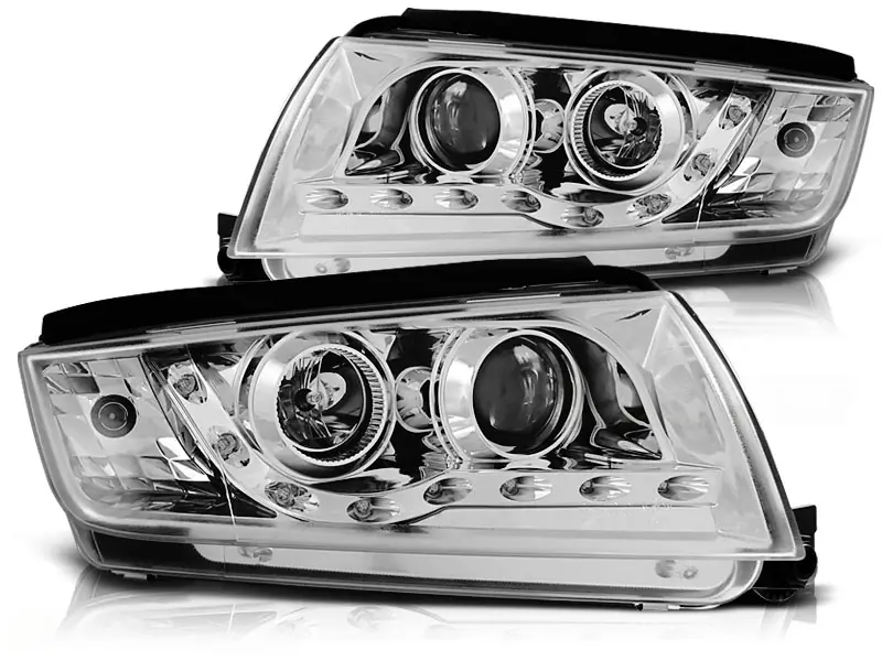 Frontlykter SKODA FABIA 1999-2008 DAYLIGHT CHROME – bilde 3