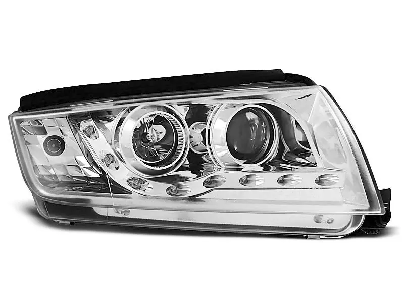 Frontlykter SKODA FABIA 1999-2008 DAYLIGHT CHROME – bilde 4