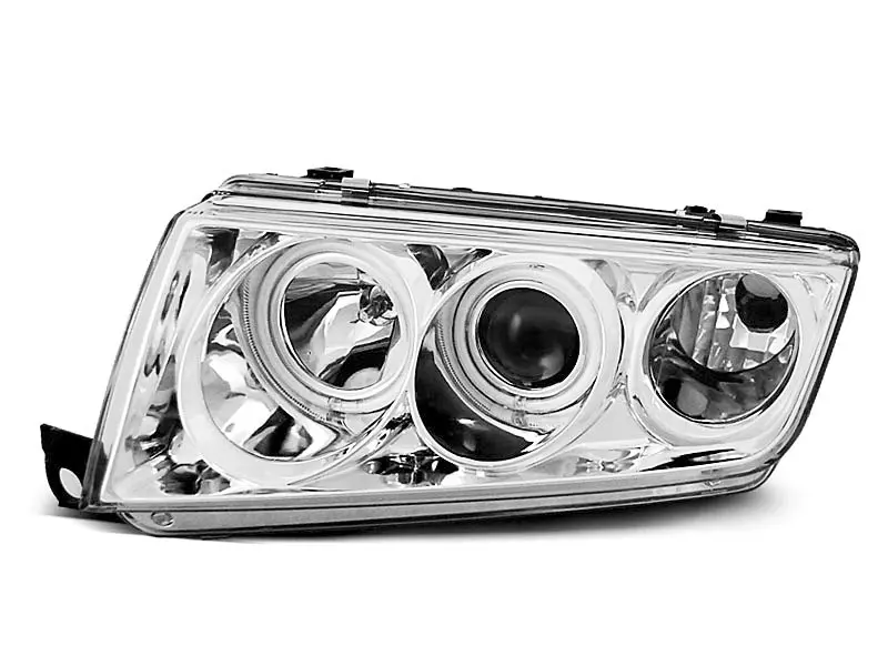 Frontlykter SKODA FABIA I 1999-2008 ANGEL EYES CHROME – bilde 3