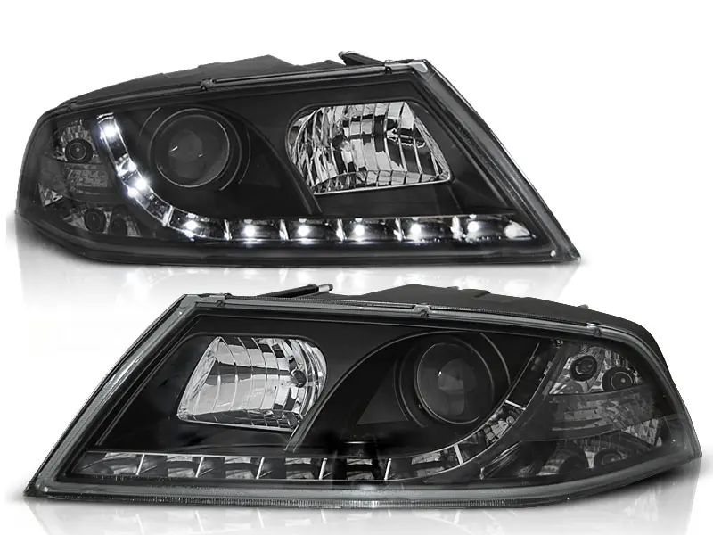 Frontlykter SKODA OCTAVIA 2 2004-2008 DAYLIGHT BLACK – bilde 4