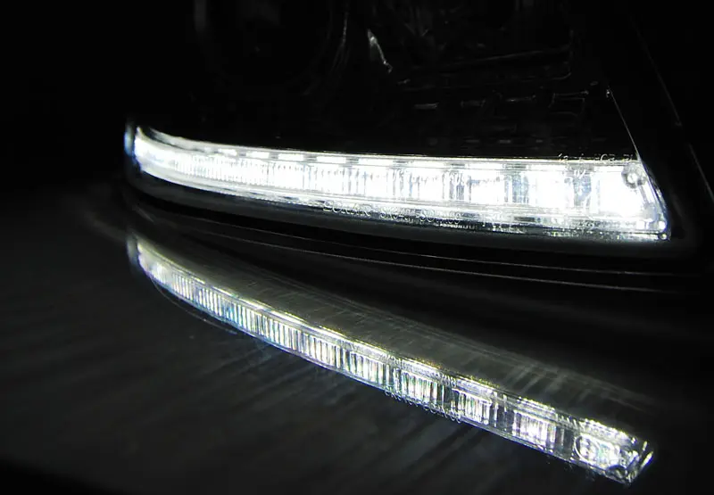 Frontlykter SKODA OCTAVIA 2009-2012 TRUE DRL CHROME – bilde 5