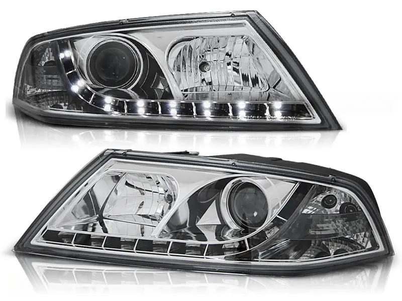 Frontlykter Skoda Octavia II 2004 - 2008 │ DAYLIGHT CHROME – bilde 2