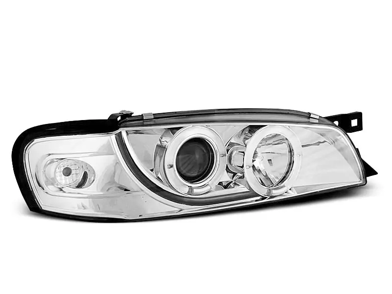 Frontlykter SUBARU IMPREZA 1993-2000 ANGEL EYES CHROME – bilde 2