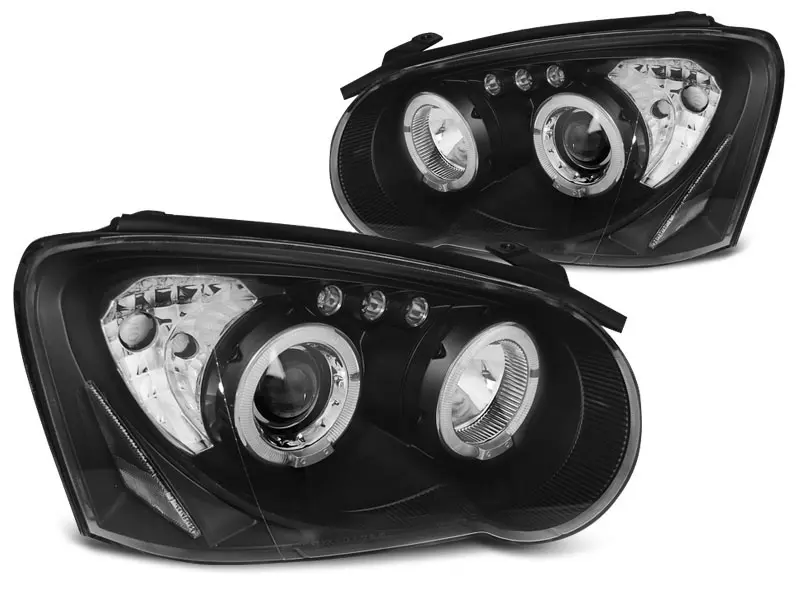 Frontlykter SUBARU IMPREZA II (GD) 2003-2005 │ ANGEL EYES BLACK – bilde 4