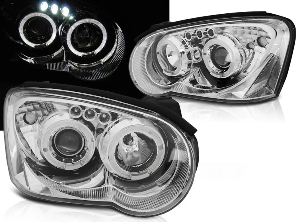 Frontlykter SUBARU IMPREZA II (GD) 2003-2005 │ ANGEL EYES CHROME
