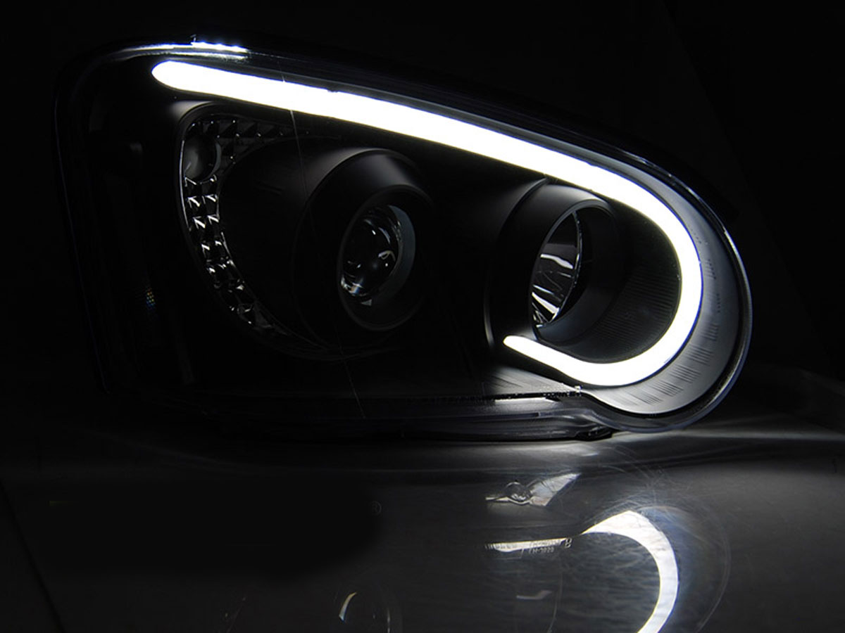 Frontlykter SUBARU IMPREZA II (GD) 2003-2005  │ Tube Light Black – bilde 2