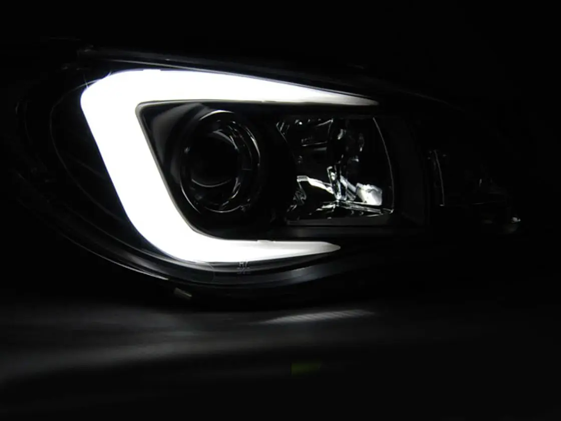 Frontlykter SUBARU IMPREZA II (GD) 2006-2007 TUBE LIGHT BLACK – bilde 2