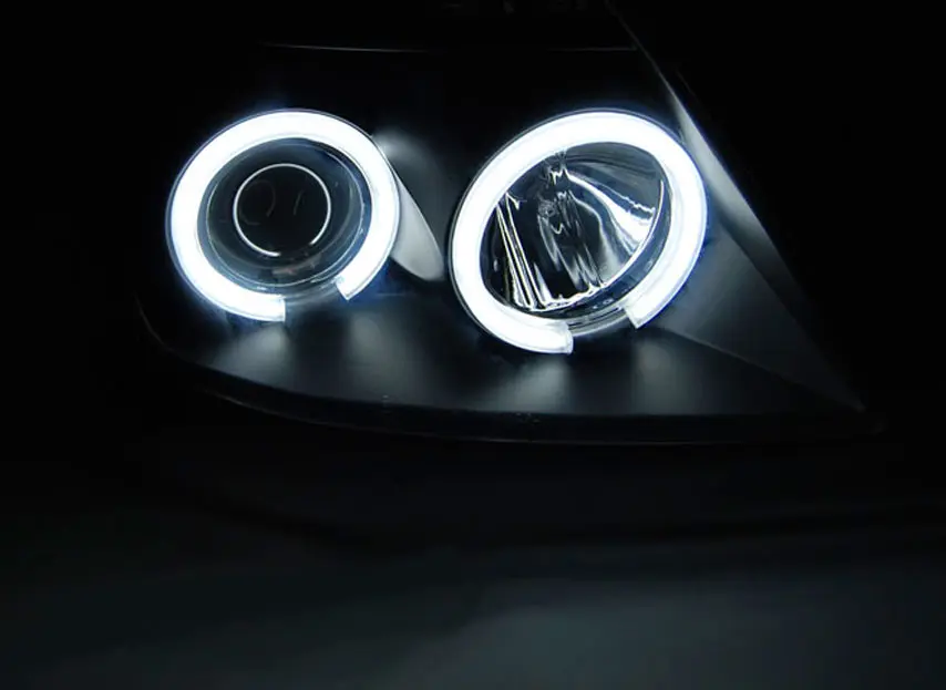 Frontlykter Suzuki Swift 2005 - 2010 | CCFL Angel Eyes Black – bilde 3