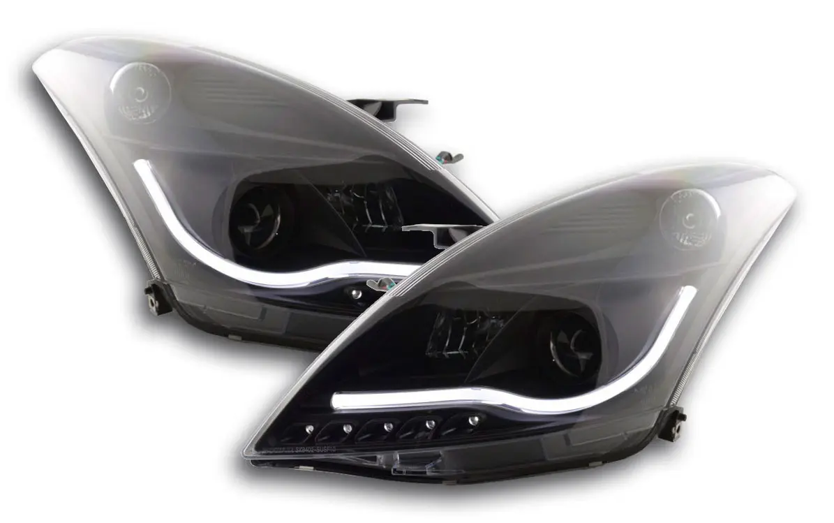 Frontlykter SUZUKI SWIFT V 2010-2016 TUBE LIGHT BLACK – bilde 2