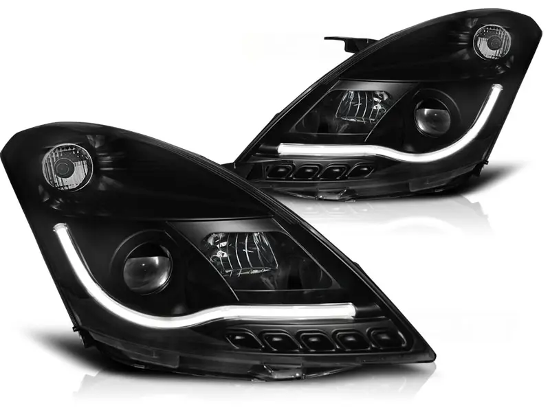 Frontlykter SUZUKI SWIFT V 2010-2016 TUBE LIGHT BLACK – bilde 3
