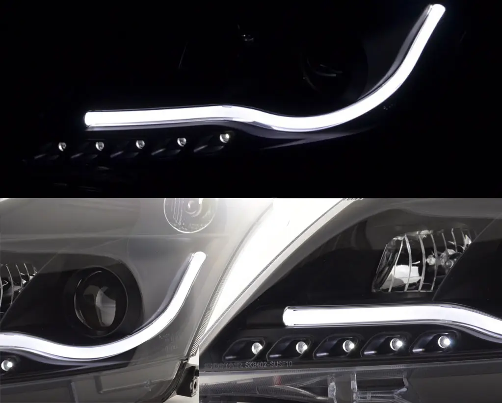 Frontlykter SUZUKI SWIFT V 2010-2016 TUBE LIGHT BLACK – bilde 4