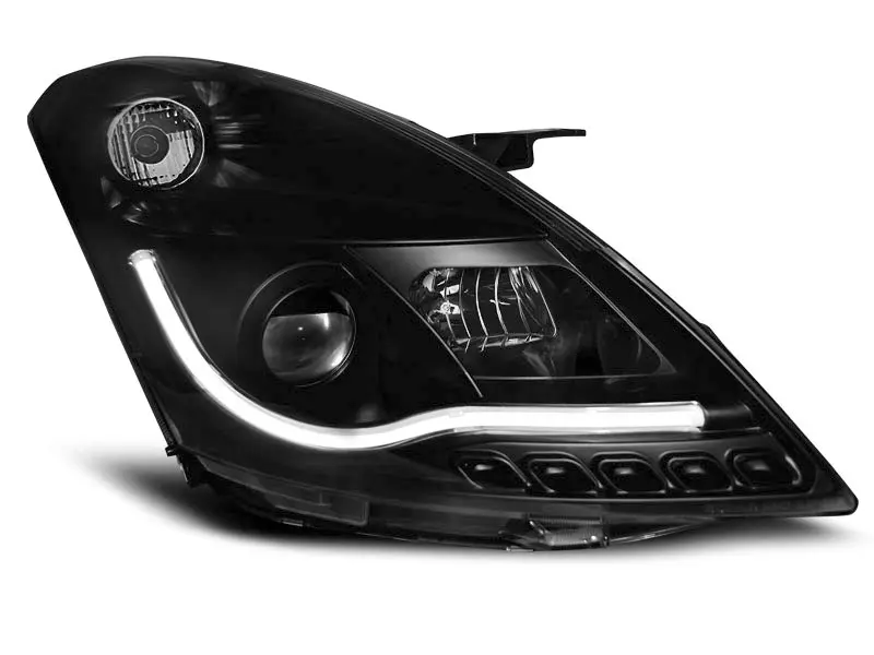 Frontlykter SUZUKI SWIFT V 2010-2016 TUBE LIGHT BLACK – bilde 6