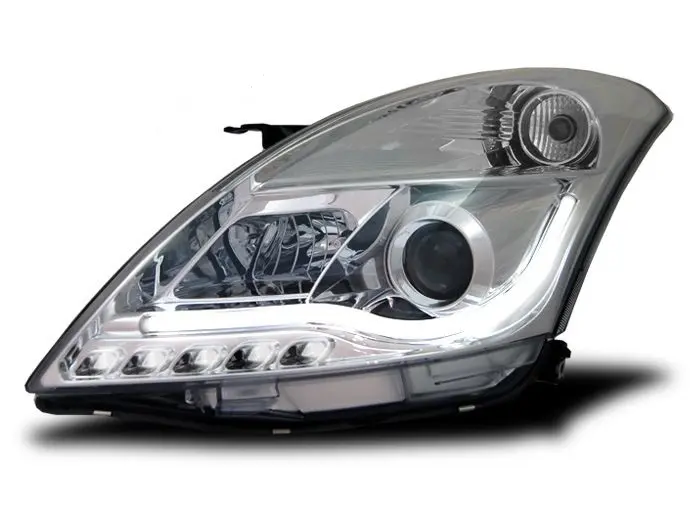 Frontlykter SUZUKI SWIFT V 2010-2016 TUBE LIGHT CHROME