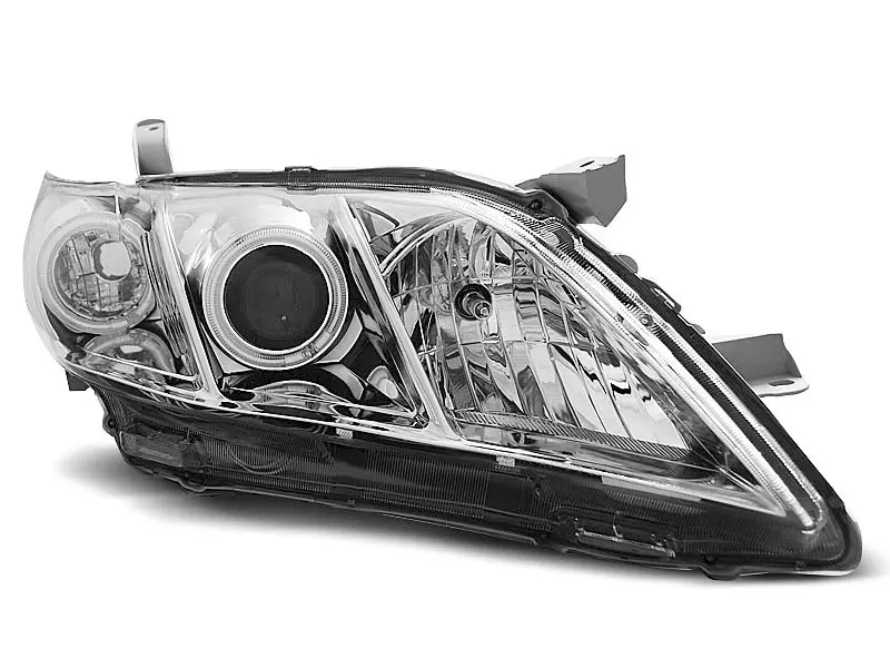 Frontlykter TOYOTA CAMRY 6 (XV40) 2006-2009 ANGEL EYES CHROME