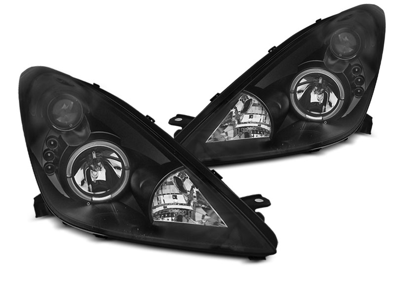 Frontlykter TOYOTA CELICA (T230) 1999-2005 ANGEL EYES BLACK – bilde 3
