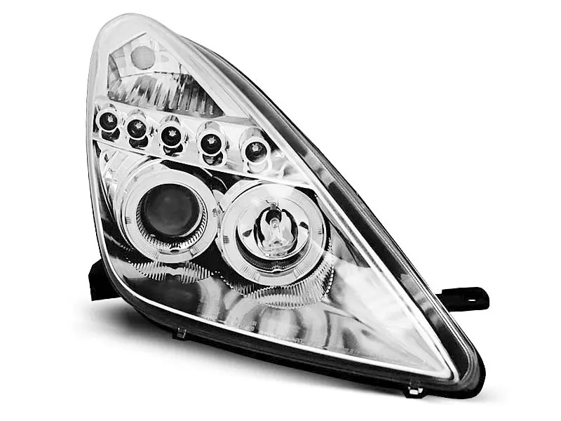 Frontlykter TOYOTA CELICA (T230) 1999-2005 ANGEL EYES CHROME – bilde 3