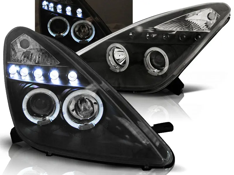 Frontlykter Toyota Celica VII (T230) 1999 - 2005 | Angel Eyes Black